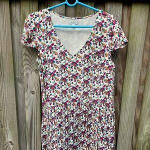 Garnet Hill Floral Babydoll Dress in size 12, Brand New.